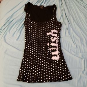 Wet Seal "Wish" Polka Dot Tank